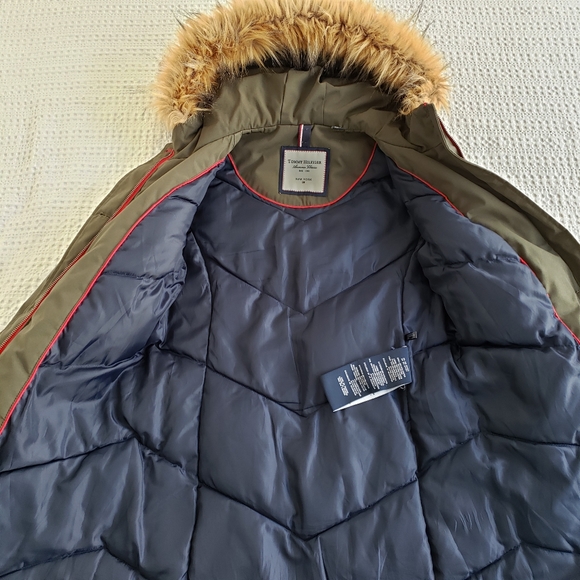 Tommy Hilfiger Jacket Coat Olive Green XS - Picture 5 of 9